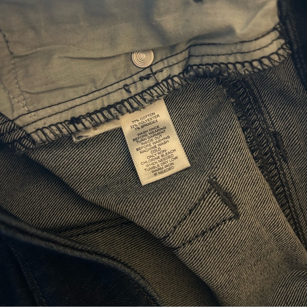 LOFT Curvy Skinny Jeans Petite 28P Dark Wash Stretch Denim 6P - Picture 7 of 11